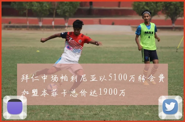 拜仁中场帕利尼亚以5100万转会费加盟本菲卡总价达1900万